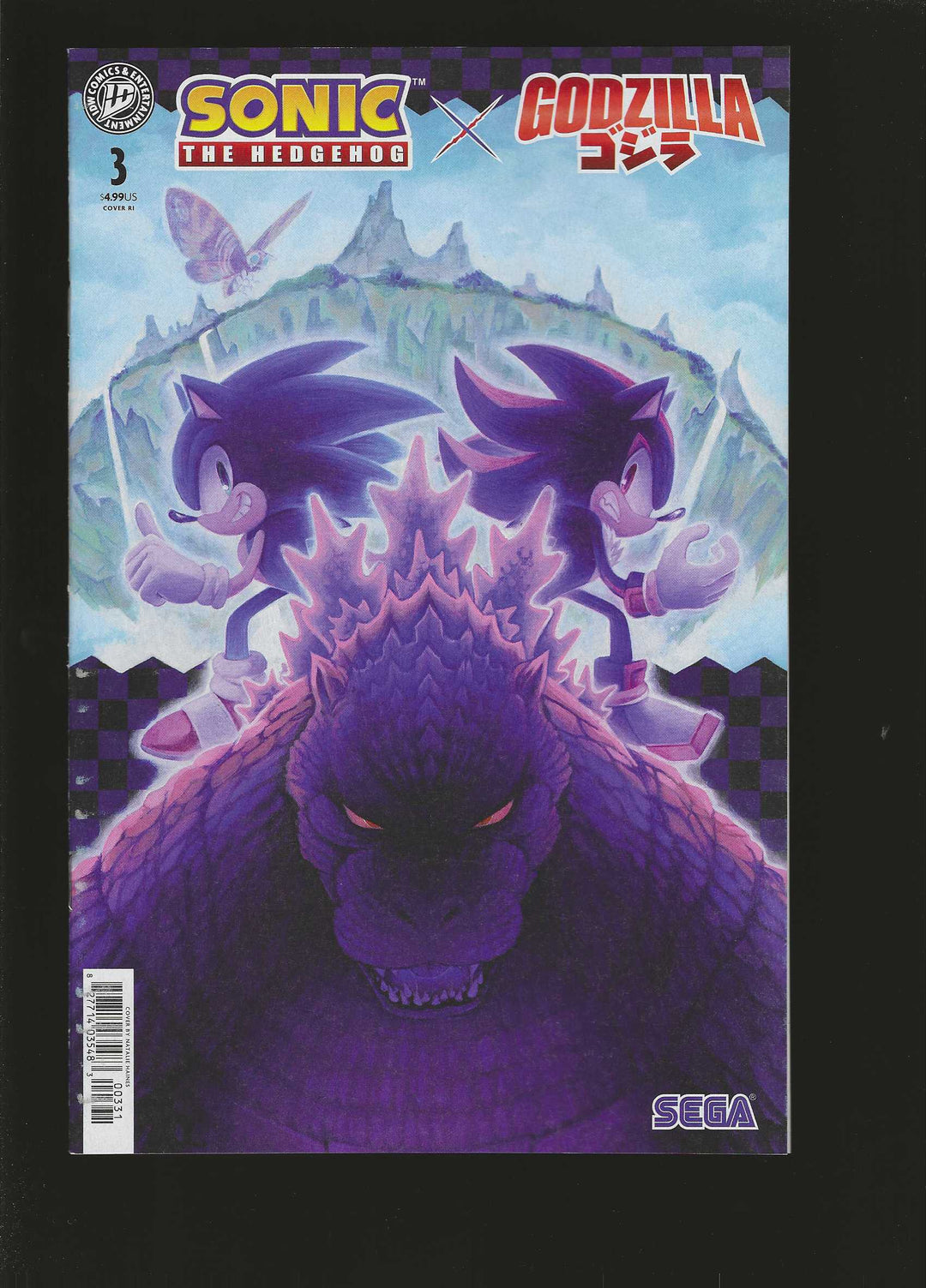 Sonic The Hedgehog X Godzilla #3 Variant (1:15) Haines Edition