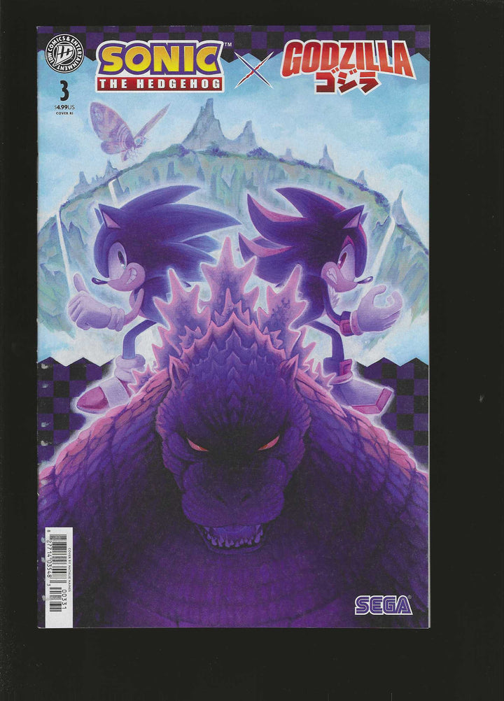 Sonic The Hedgehog X Godzilla #3 Variant (1:15) Haines Edition