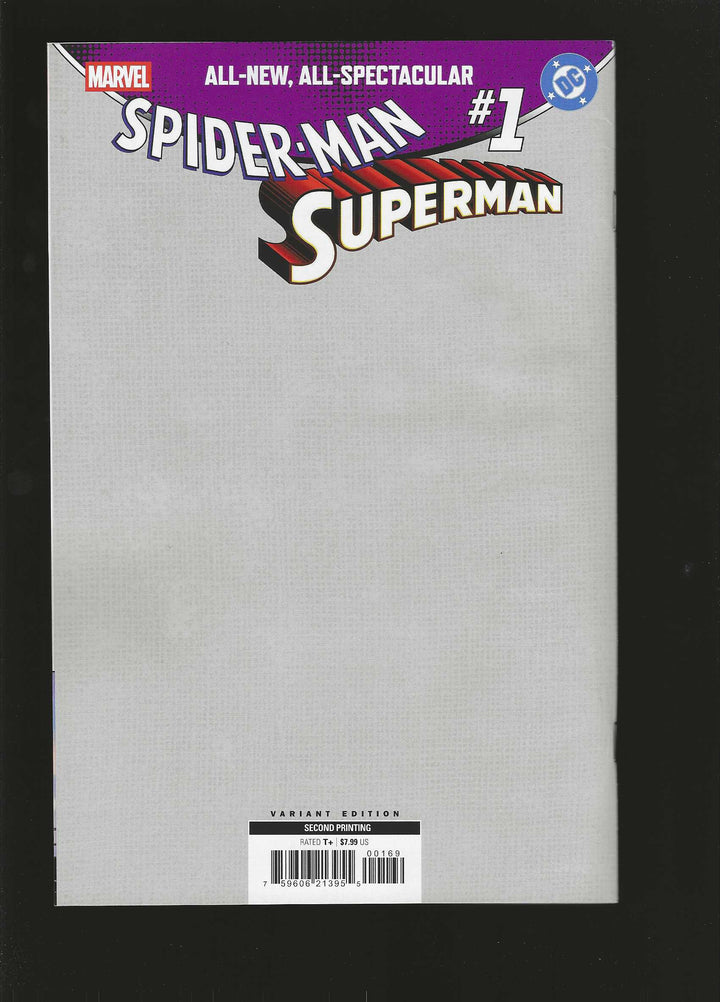 Marvel/DC: Spider-Man/Superman #1 Variant (2nd Printing) Ryan Stegman Virgin (1:50) Edition