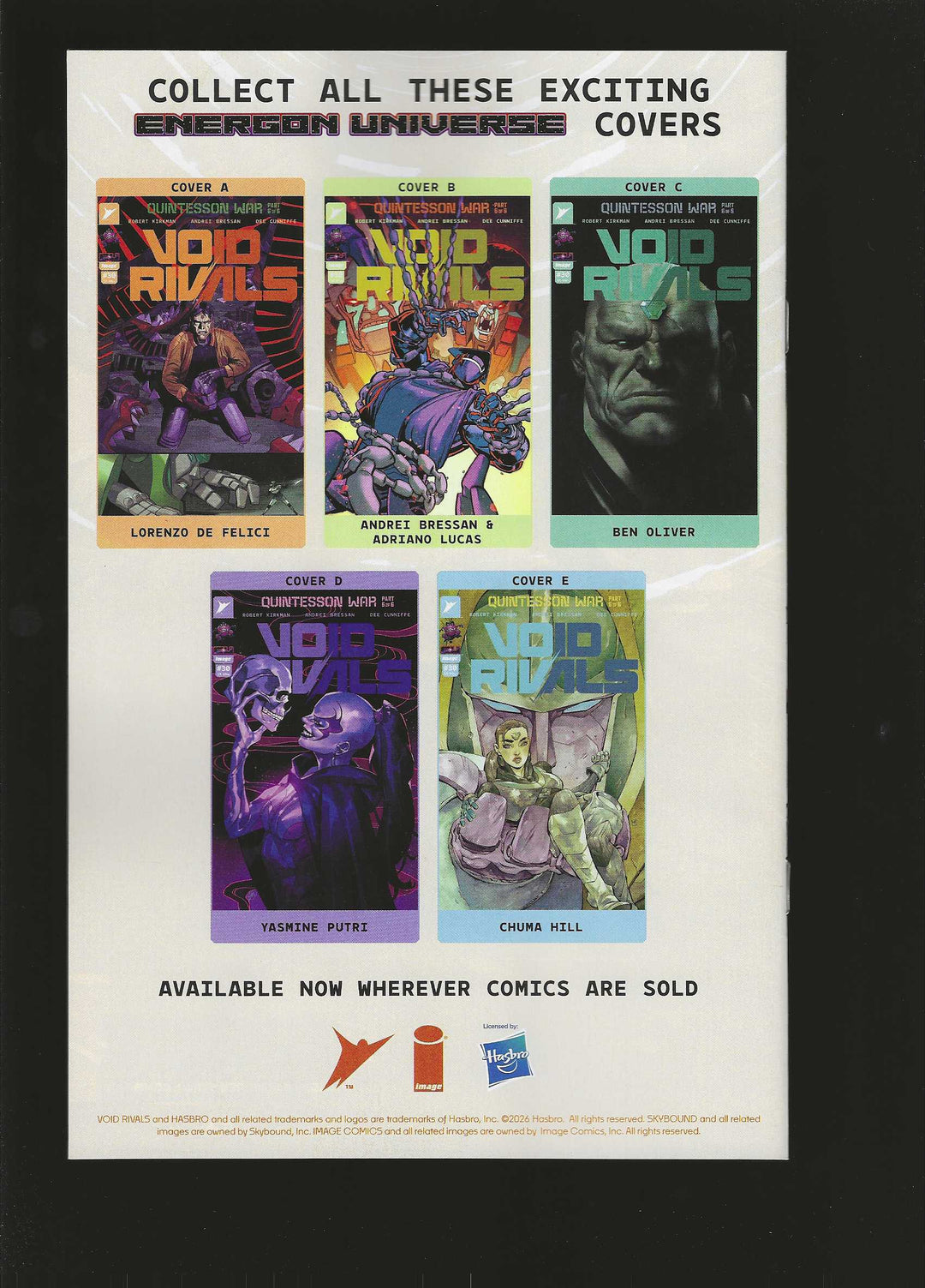 Void Rivals #30 Cover E (1:50) Chuma Hill Variant