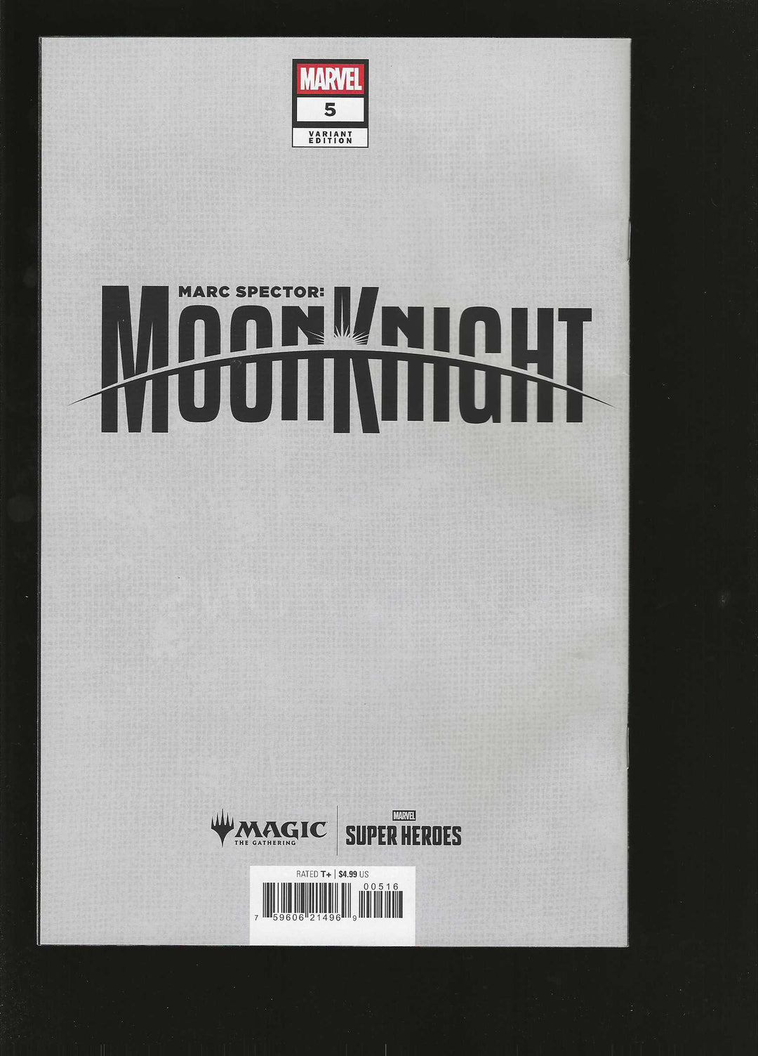 Marc Spector Moon Knight (2026) #5 Variant (1:50) Classified Artist Magic The Gathering Full Art Virgin Edition