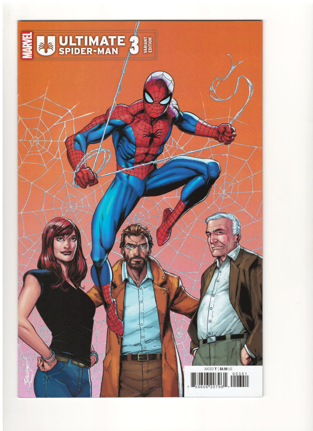 Lot of 3 Ultimate Spider-Man (2024) #1-#3 Mark Bagley Connecting Complete Variant Set