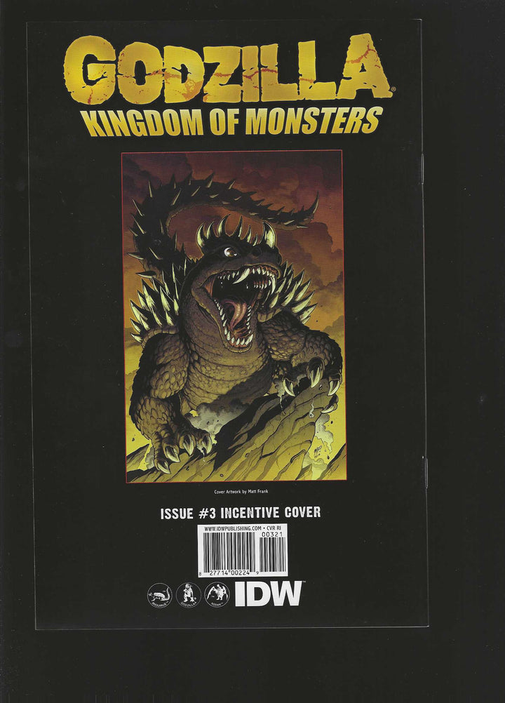 Godzilla Kingdom of Monsters (2011) #3 CVR C 1:10 Matt Frank <OXV-01>