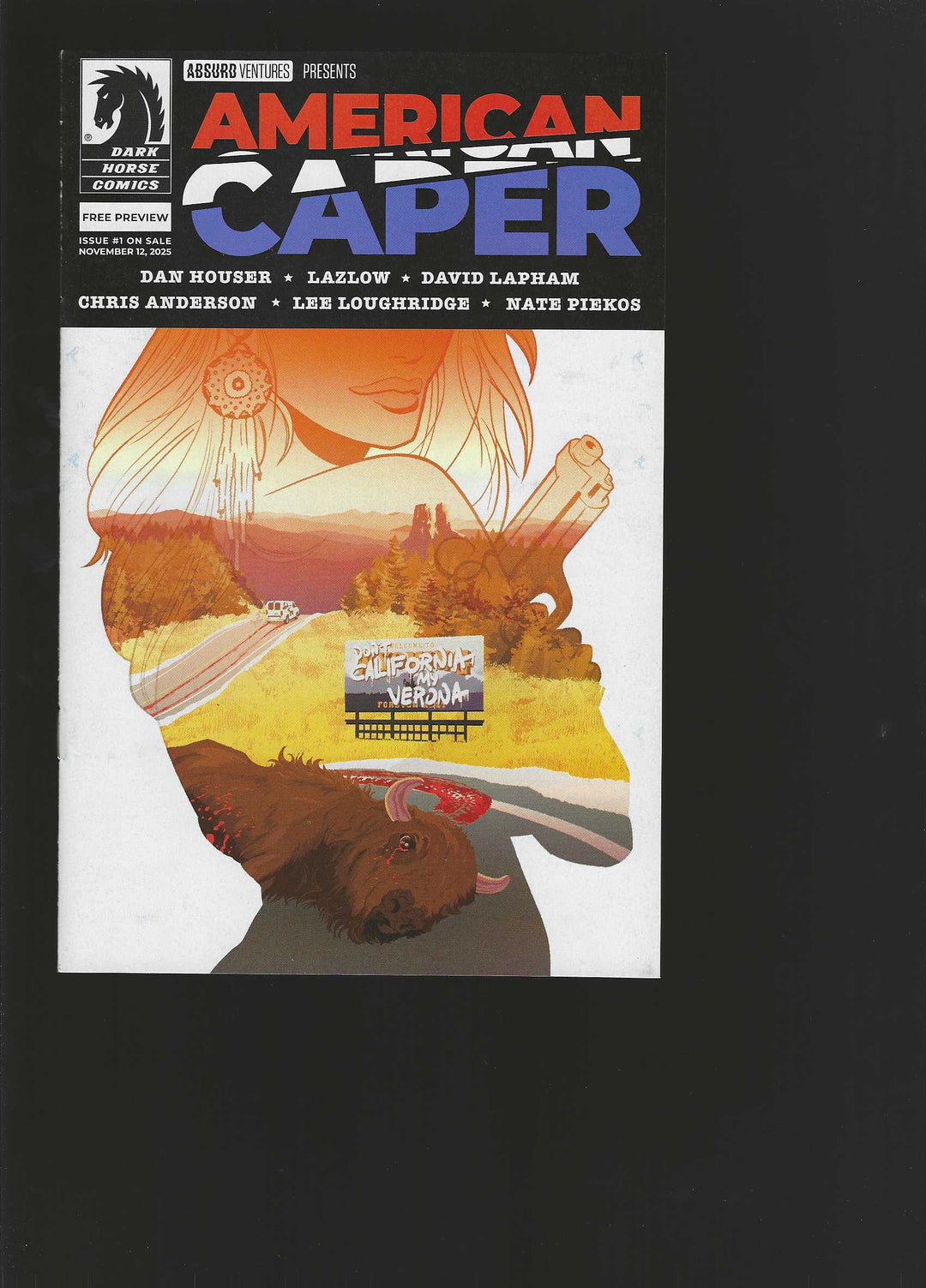 American Caper (2025) #1 Cover A Tyler Boss Ashcan Edition