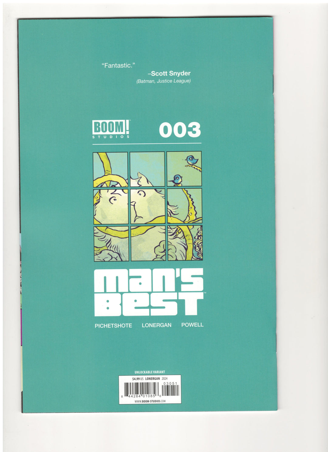 Mans Best #3 (Of 5) Cover E Lonergan Alternate Unlockable - One Per Store