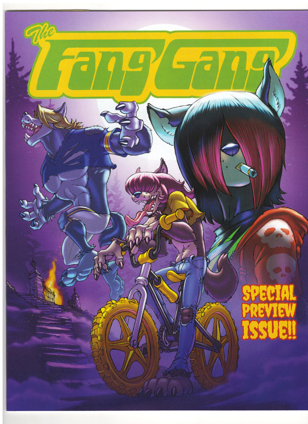 The Fang Gang - Special Preview Issue & Sketchbook by Mark Parsons