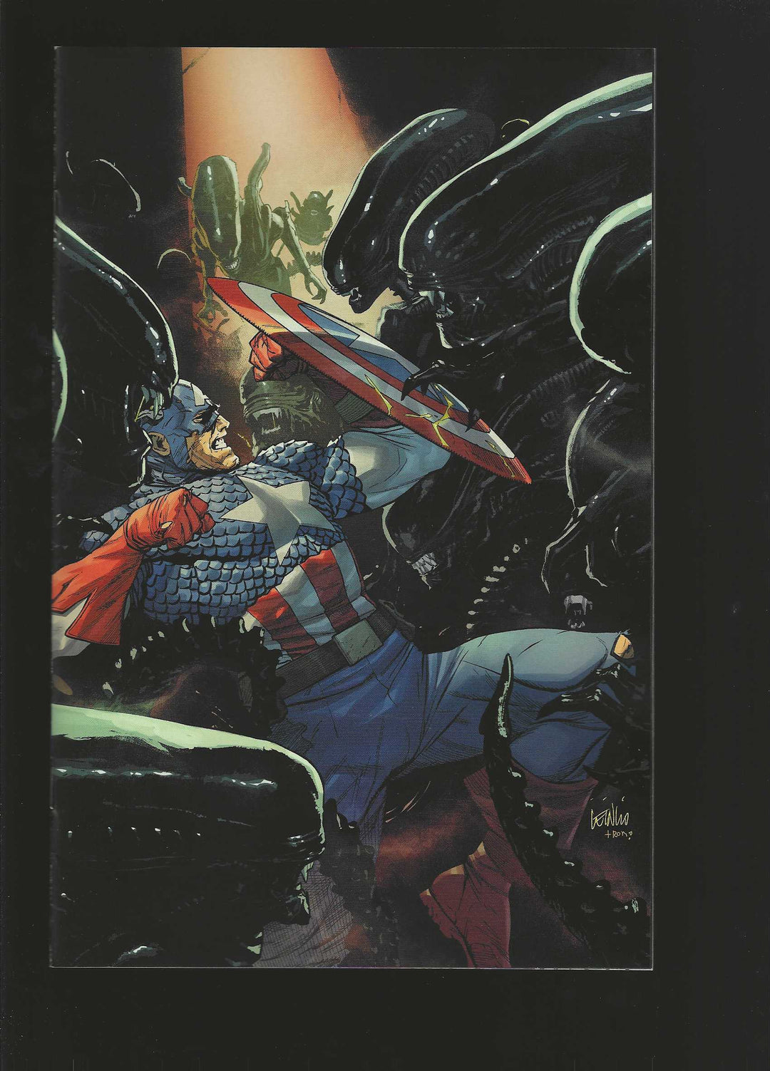 Alien vs Captain America #1 Variant (1:100) Leinil Yu Full Art Virgin Edition