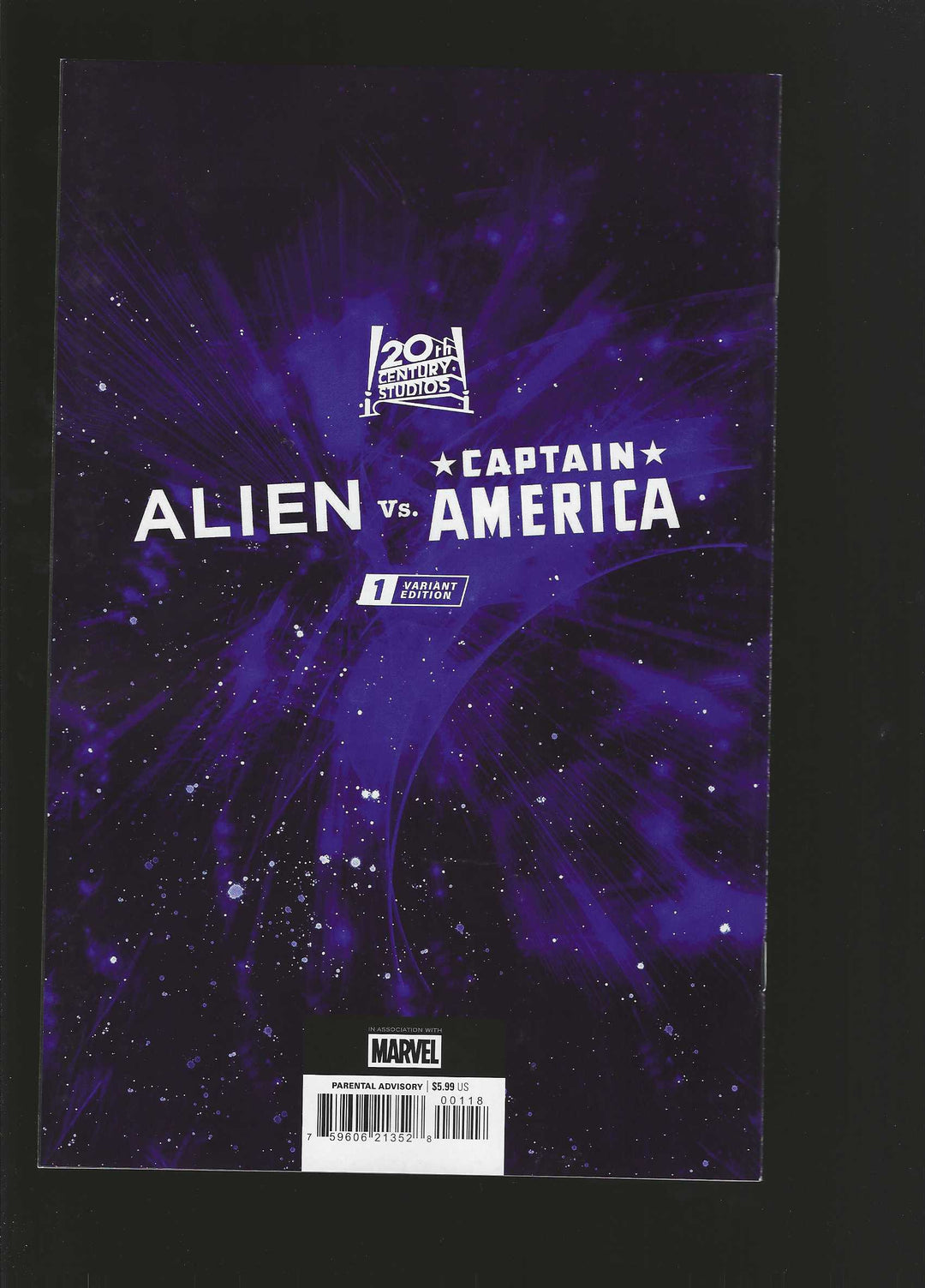 Alien vs Captain America #1 Variant (1:100) Leinil Yu Full Art Virgin Edition