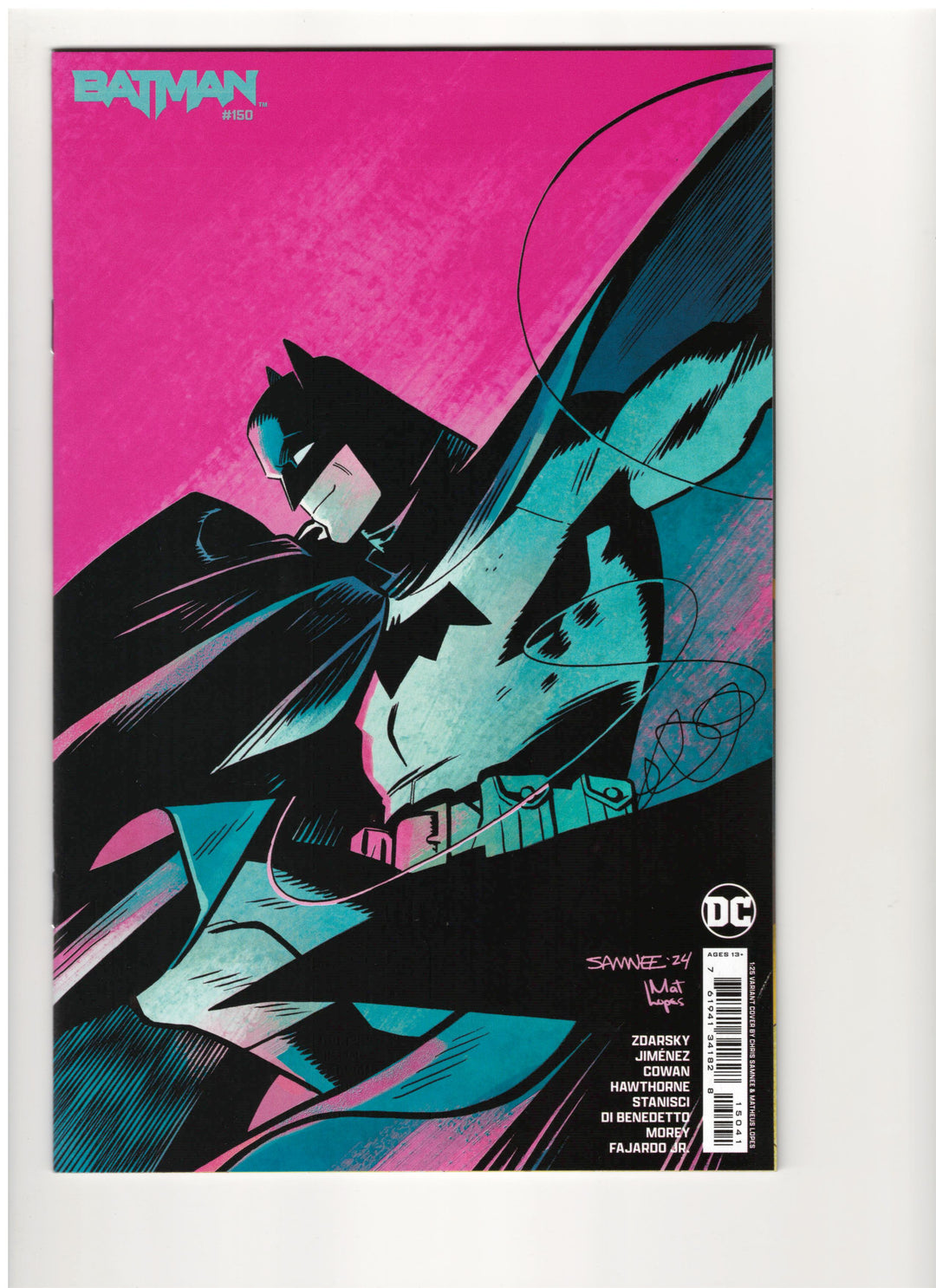 Batman (2016) #150 Cover E (1:25) Chris Samnee Card Stock Variant (Absolute Power)