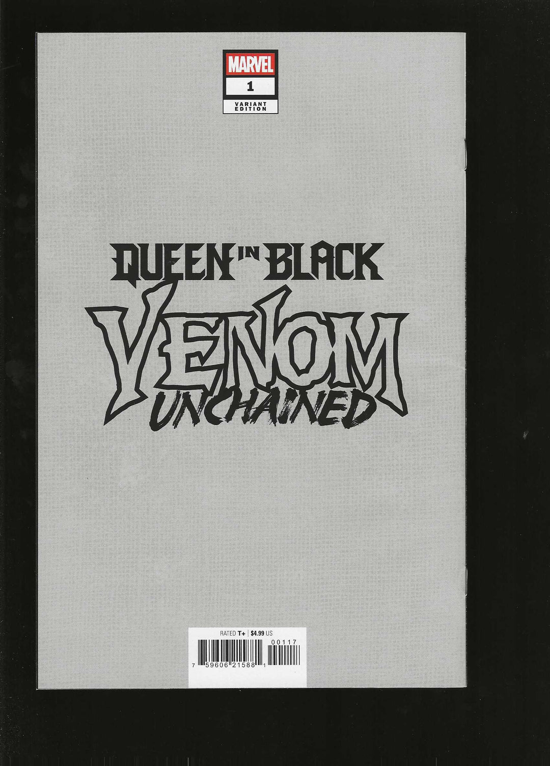 Queen In Black Venom Unchained #1 [Queen in Black] Variant (1:50) Peach Momoko Full Art Virgin Edition