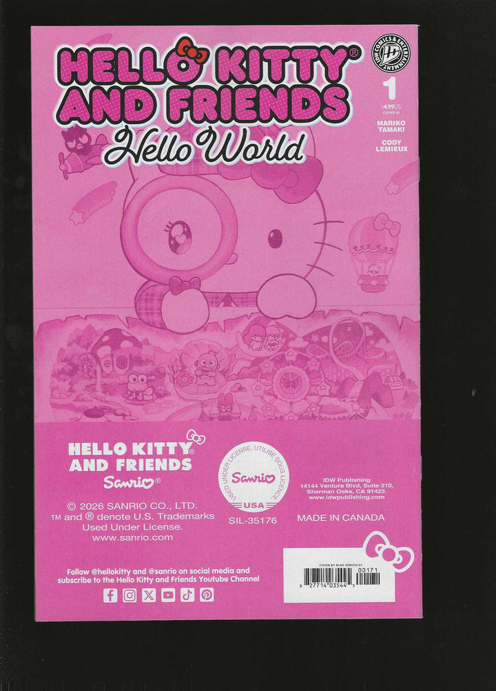 Hello Kitty And Friends Hello World #1 Variant I (1:100) (Gonzales Full Art)