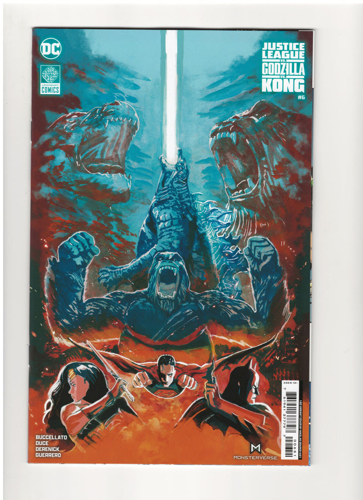 Justice League vs Godzilla vs Kong #6 (Of 7) Cover E (1:50) Nikolas Draper-Ivey Card Stock Variant