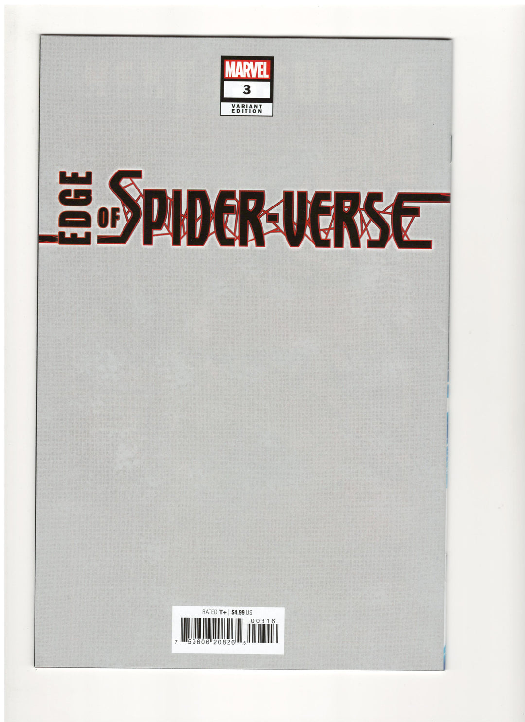 Edge Of Spider-Verse (2024) #3 Variant (1:50) Tony Daniel Character Virgin Edition