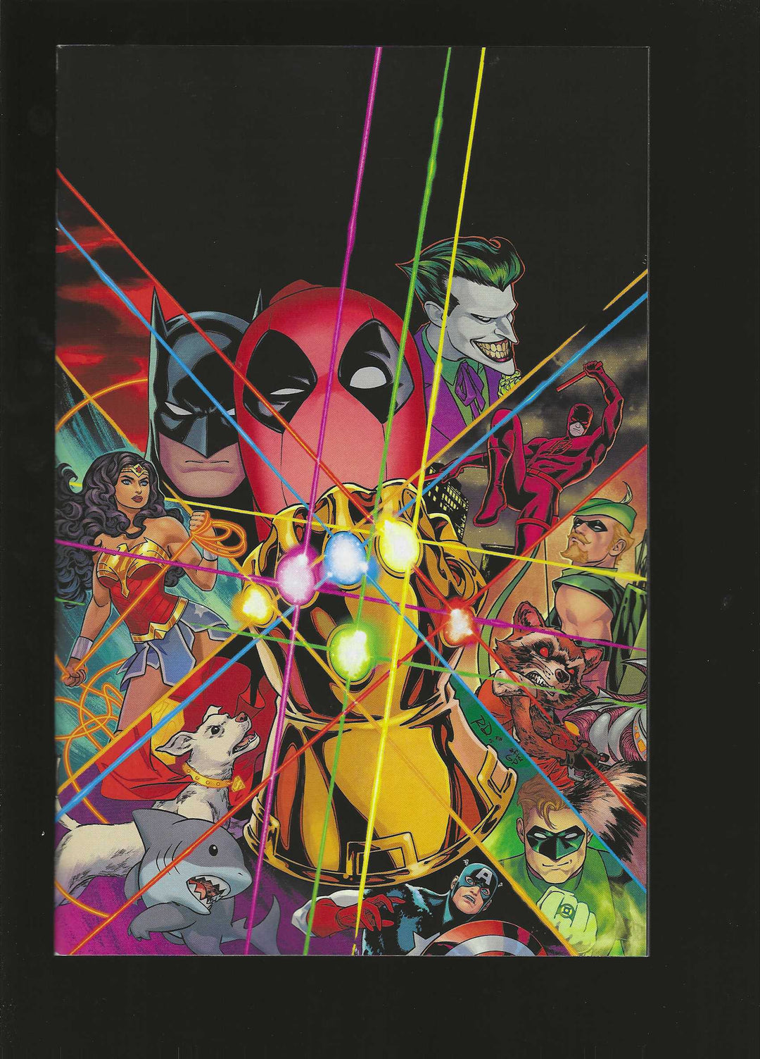 Marvel/DC: Deadpool/Batman #1 Variant (3rd Printing) Russell Dauterman (1:25) Homage Virgin Edition