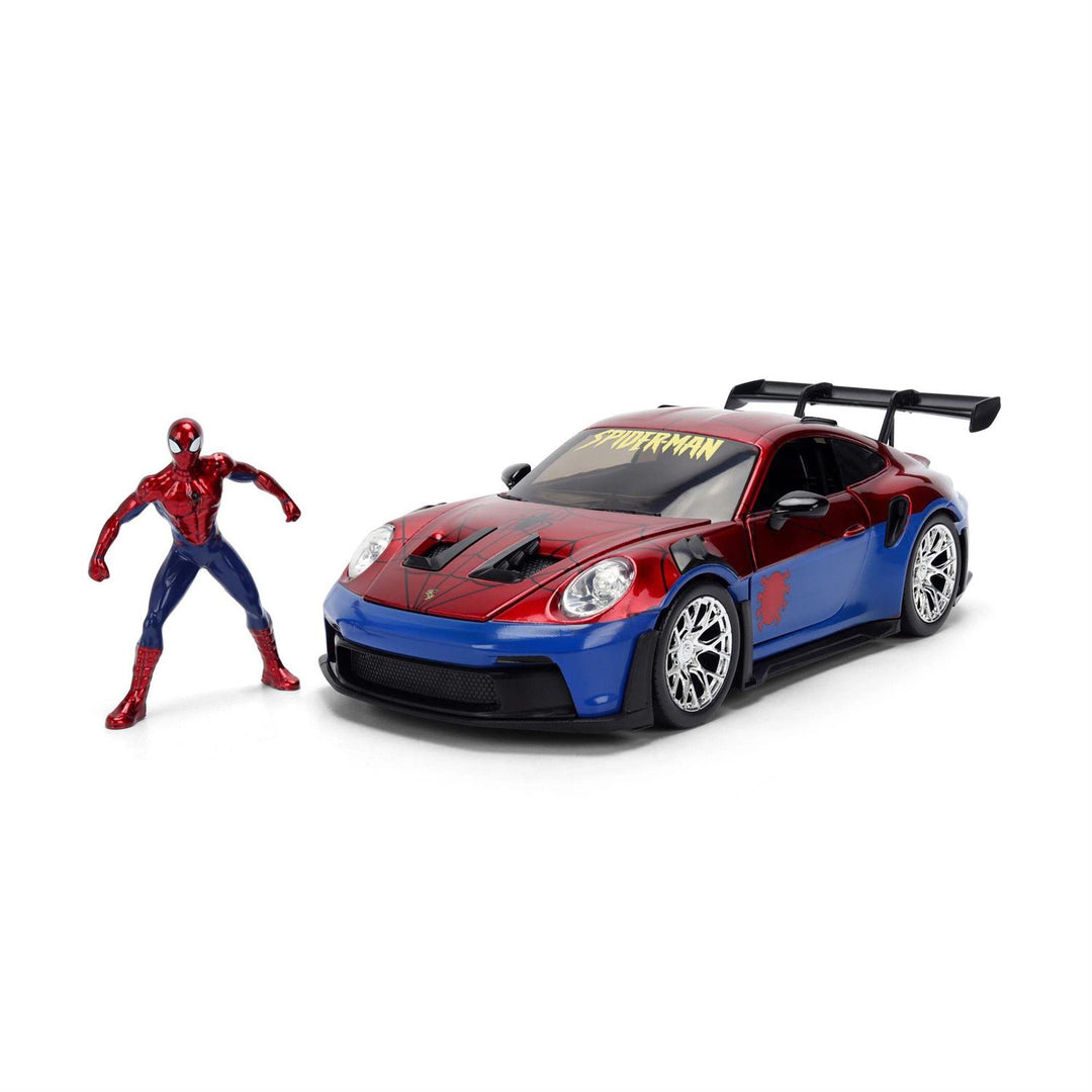 Marvel: Hollywood Rides - Porsche 911 GT3 RS (with Spider-Man Figure)