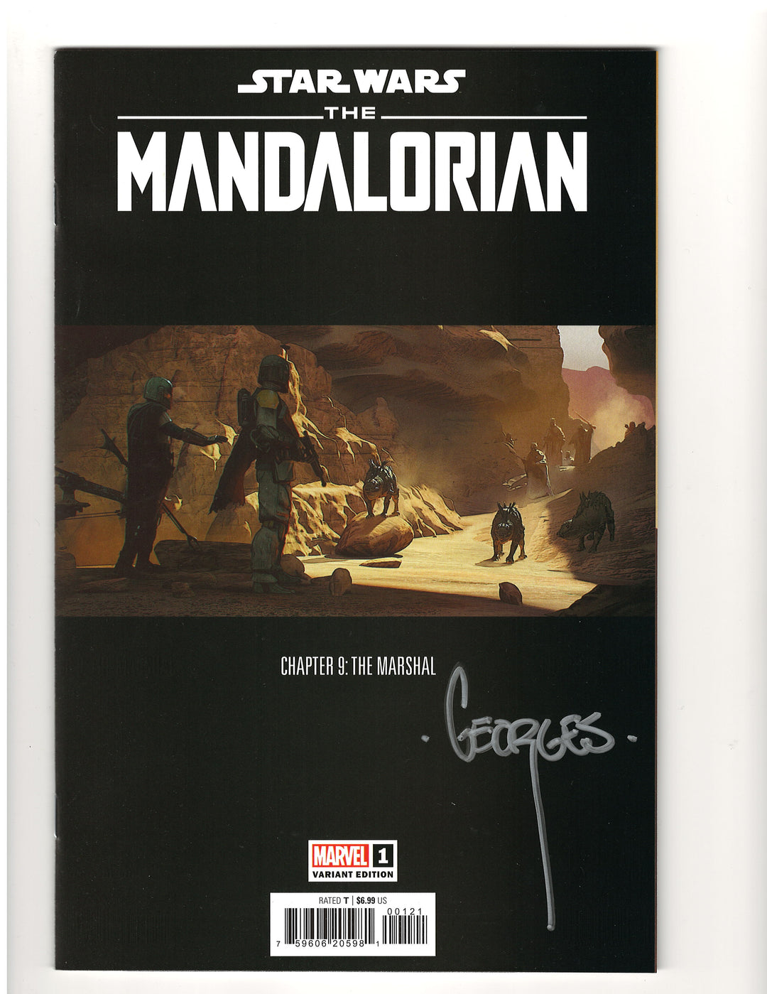 Star Wars: The Mandalorian Season 2 #1 Concept Art Variant [SIGNED by ARTIST Georges Jeanty] OXV-03