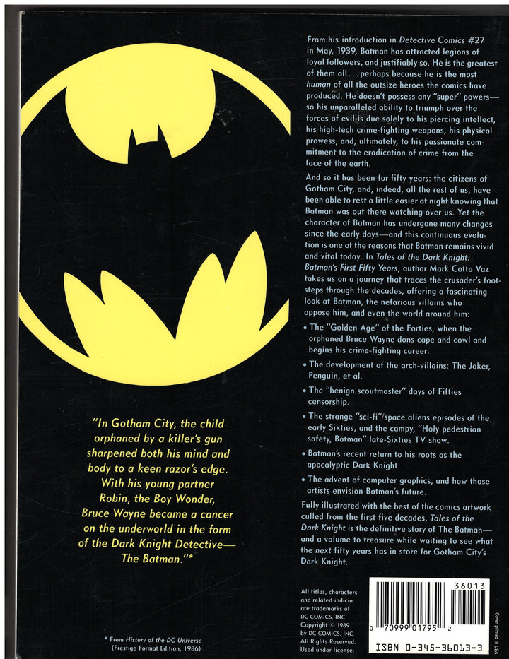 Tales of the Dark Knight: Batman's First Fifty Years: 1939-1989 TPB OXD-15