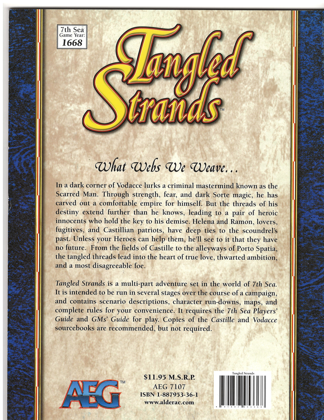 Tangled Strands (2001) TPB VF+