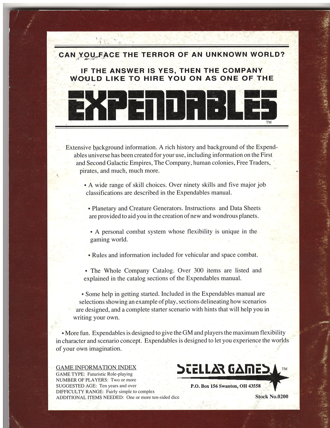 Expendables (2nd Edition) (1990)