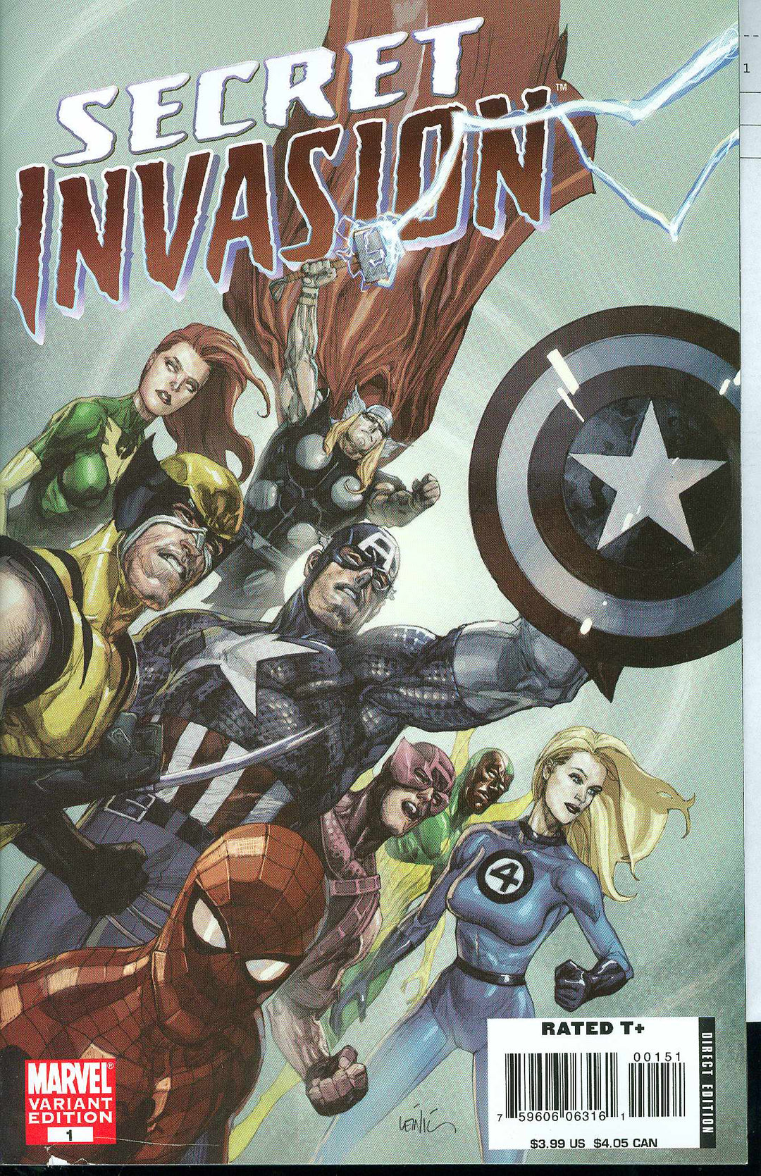 Secret Invasion (2008) #1 Variant (1:50) Yu Edition <OXV-01>