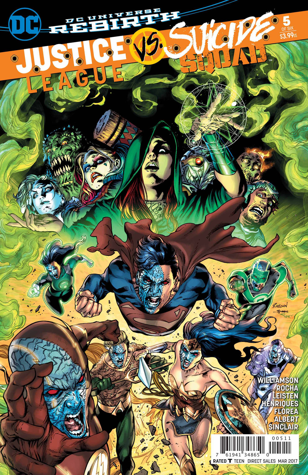 Justice League vs Suicide Squad #5 (of 6) Cover A Robson Rocha <BINS> <YS14>