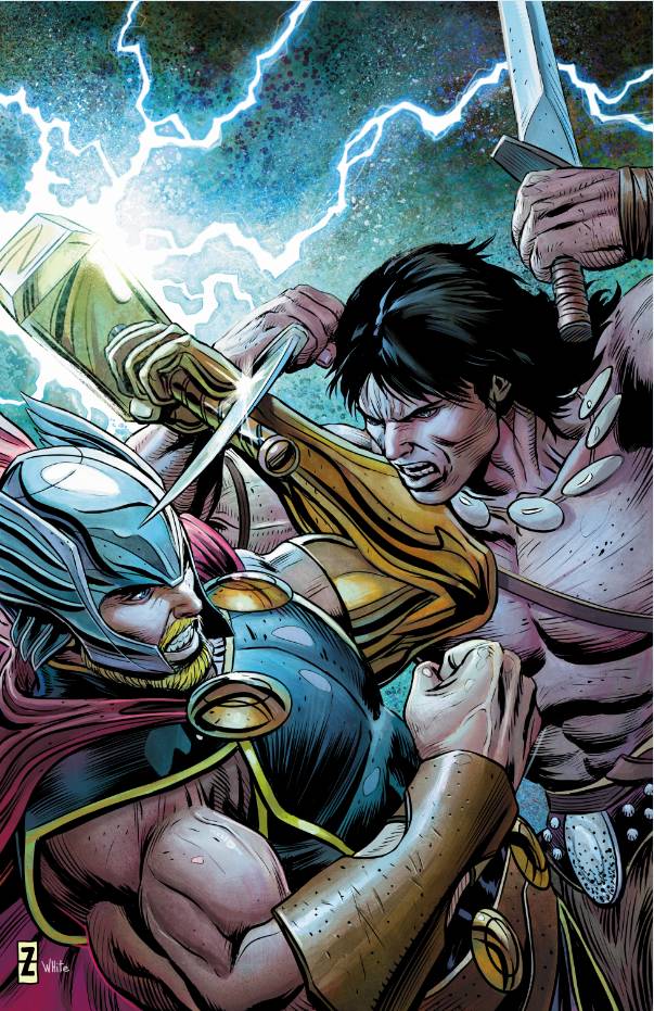 Thor (2018) #8 Conan vs Marvel Variant <BINS>