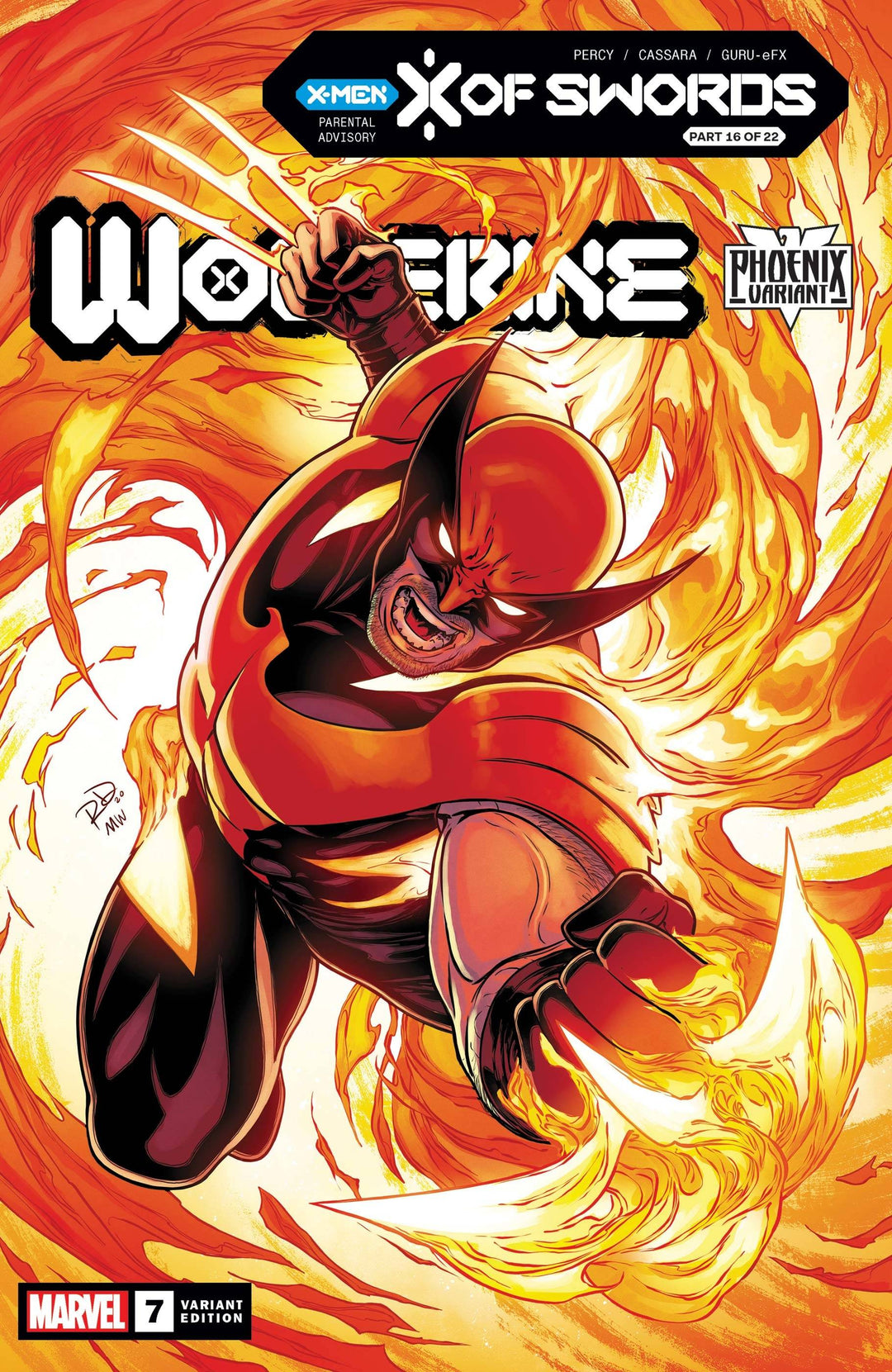 Wolverine (2020) #7 [X of Swords] Dauterman Wolverine Phoenix Variant <BINS> <OFC>
