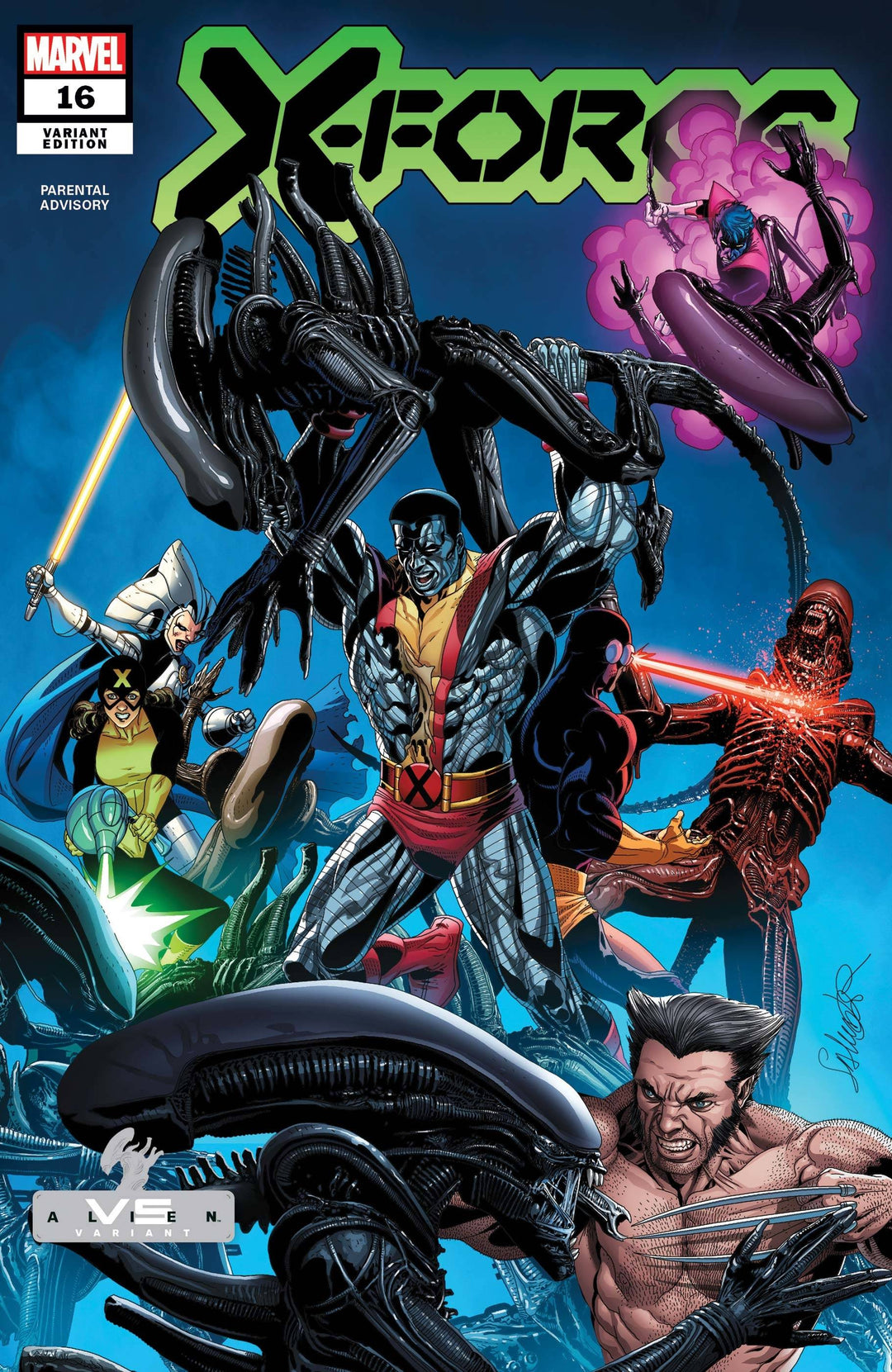 X-Force (2020) #16 Larroca Marvel Vs Alien Variant <BINS>