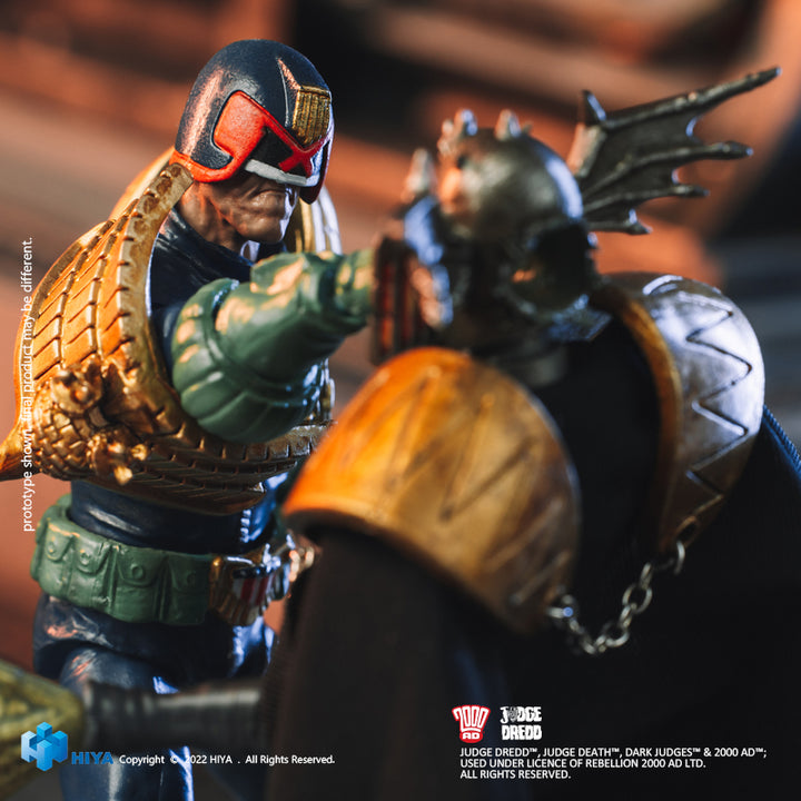 JUDGE DREDD GAZE INTO FIST OF DREDD PX 1/18 SCALE AF 2PK