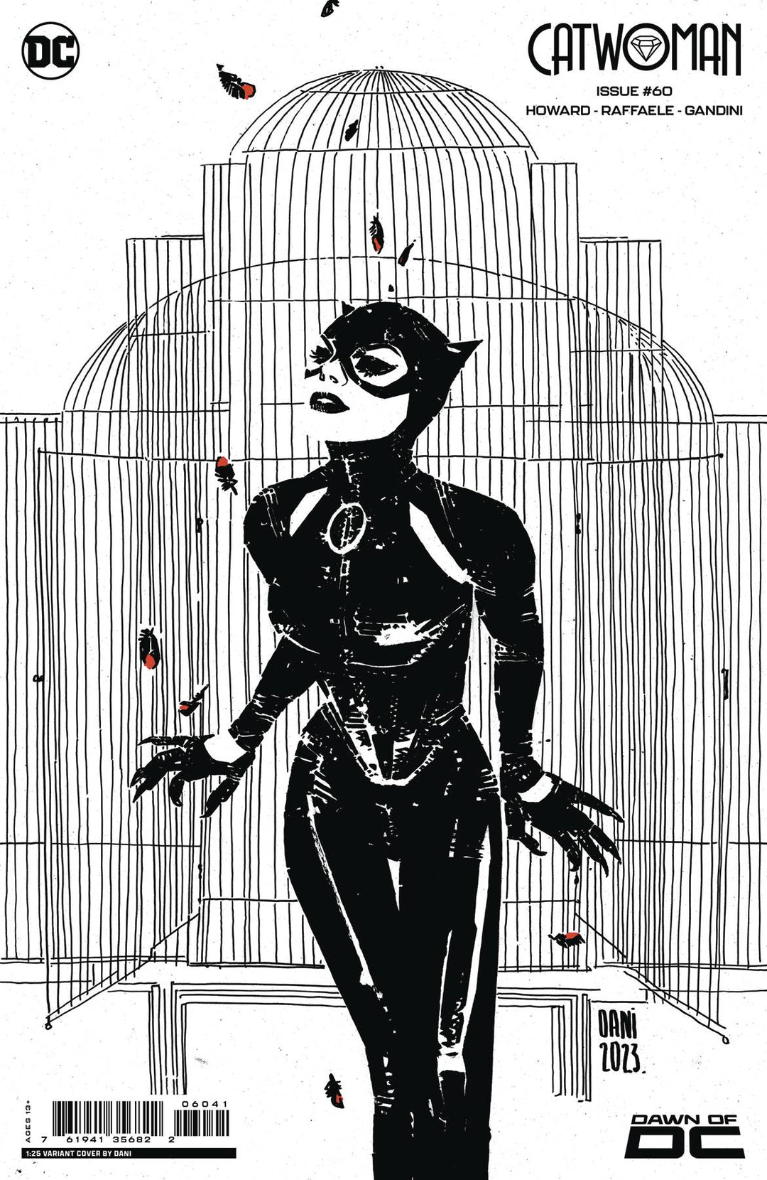 Catwoman (2018) #60 Cover E (1:25) Dani Black & White Card Stock Variant