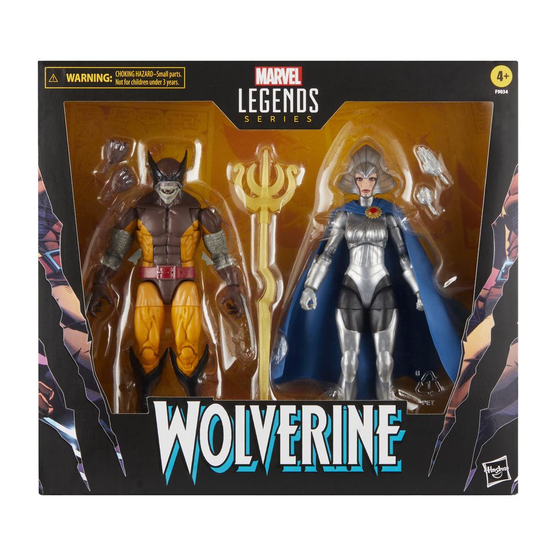 Marvel Legends Wolverine with Lilandra 6in Action Figure 2pk 50th Ann