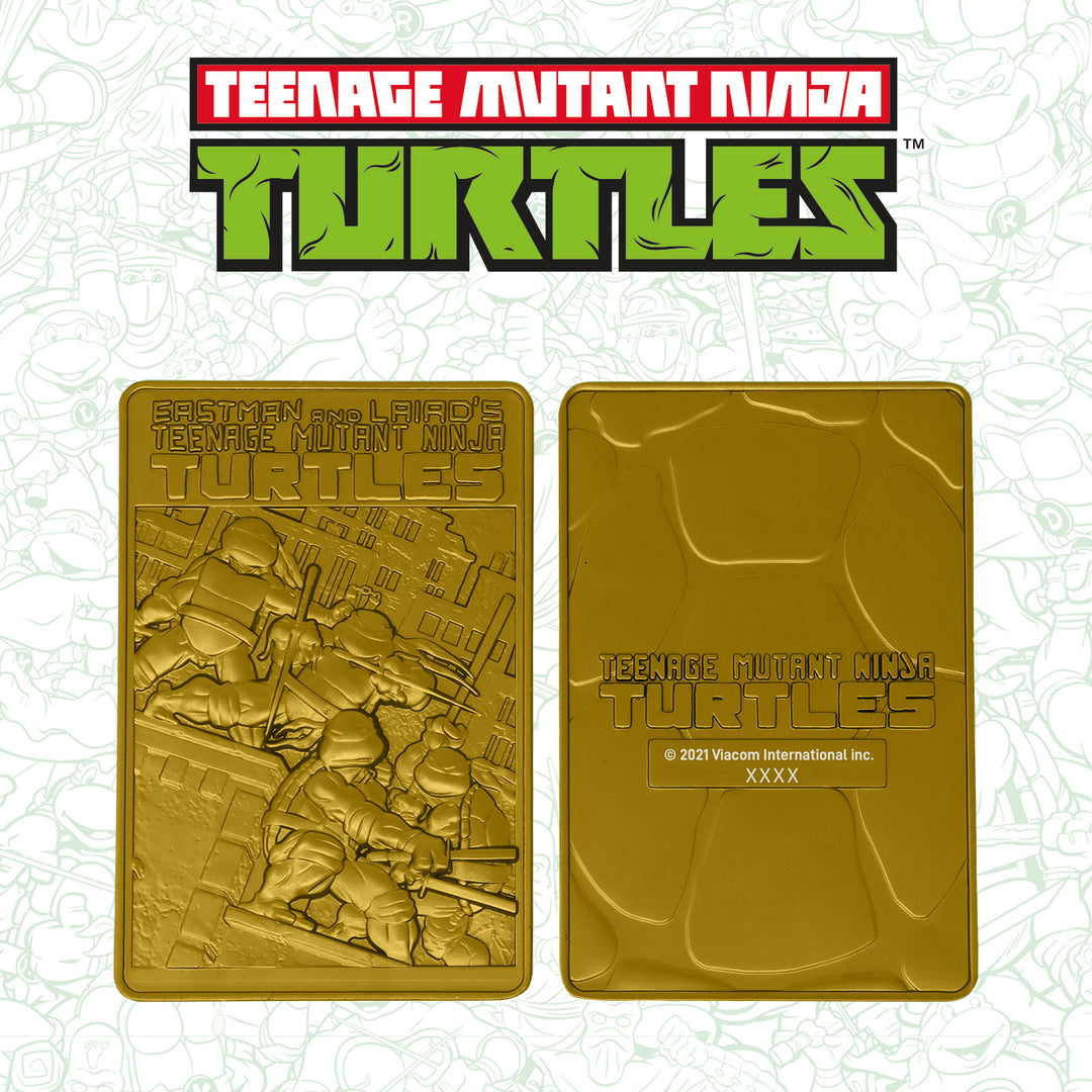 TMNT: 24K GOLD PLATED COLLECTIBLE INGOT (LTD to 1984)