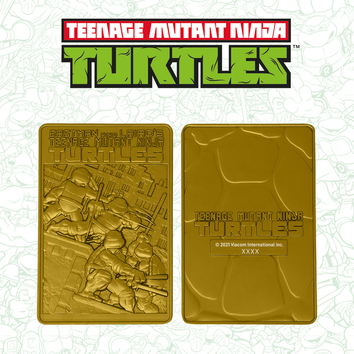 TMNT: 24K GOLD PLATED COLLECTIBLE INGOT (LTD to 1984)