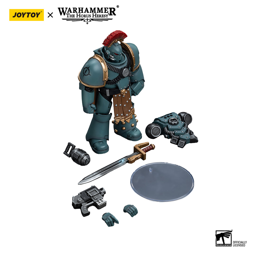 Warhammer - The Horus Heresy: Sons of Horus - Tactical Squad Sergeant with Power Fist (1/18th)