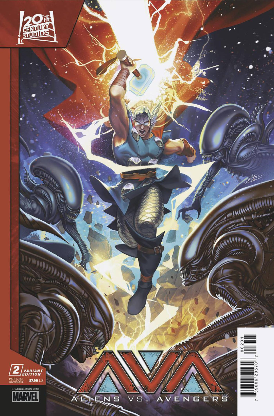 Aliens vs Avengers #2 Mateus Manhanini Variant