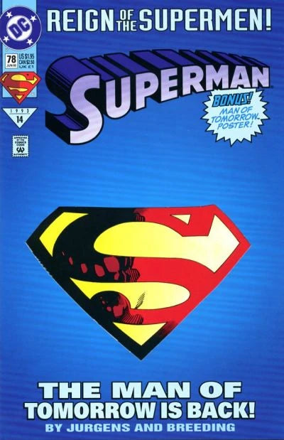 Superman (1987) #78 [Reign of the Supermen] <C-BINS>