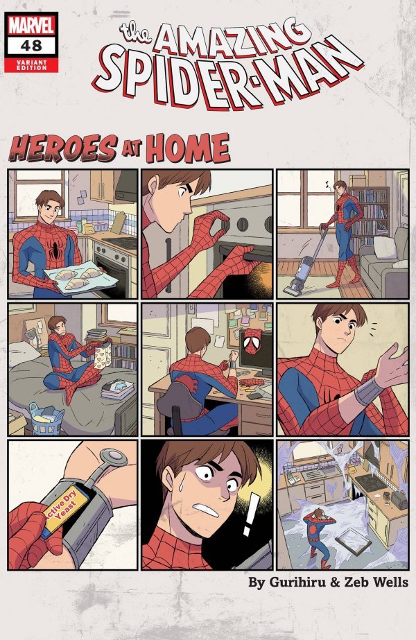 Amazing Spider-Man (2018) #48 Gurihiru Heroes At Home Variant <BINS> <OFC>