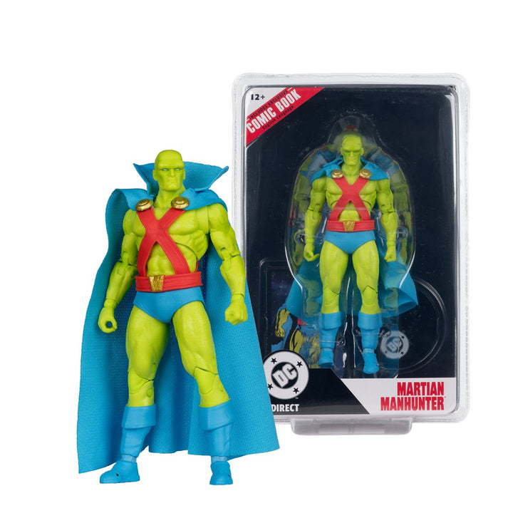 DC Direct: Page Punchers Wave 12 - Martian Manhunter Justice League #77 (7-Inch Scale Action Figure) with Comic (Copy)