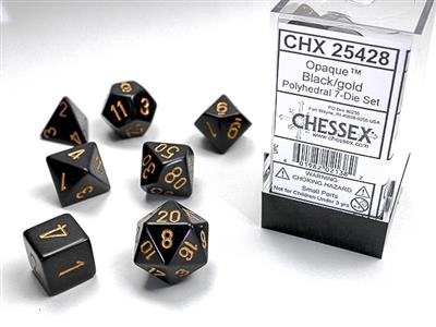 Chessex: Polyhedral 7-Die Set - Opaque