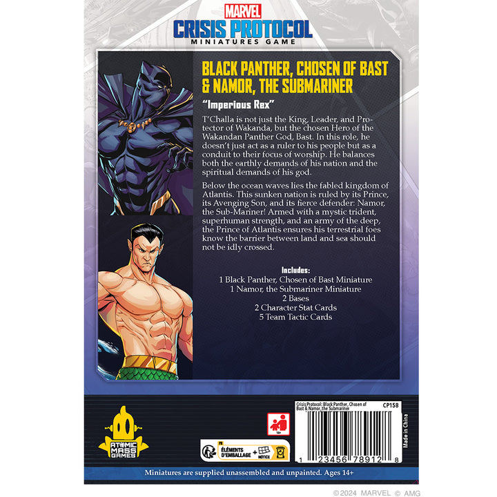 MARVEL: CRISIS PROTOCOL - BLACK PANTHER, CHOSEN OF BAST & NAMOR, THE SUB-MARINER (2024)