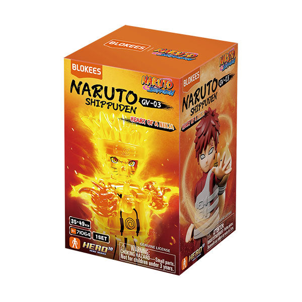 Naruto Blokees: 4-inch Gravity Model Kit- GV03 Heart of a Ninja (1 Blind Boxes)