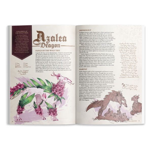 The Field Guide to Floral Dragons: Hardcover Book (5e)