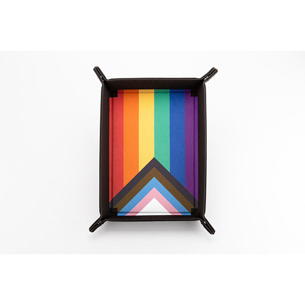 Dice Tray: Velvet Folding Tray - Pride Series (Rainbow Flag)