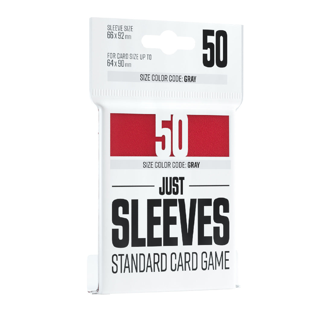 Just Sleeves: Pack of 50 Clear Standard Card Sleeves for Board Game and Card Games