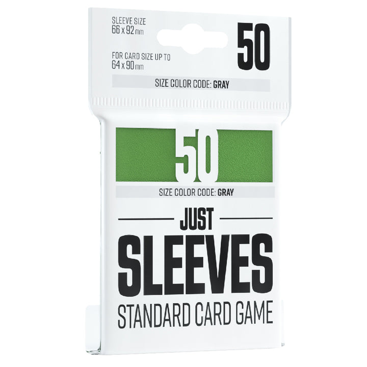 Just Sleeves: Pack of 50 Clear Standard Card Sleeves for Board Game and Card Games