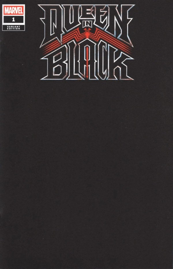 Queen In Black #1 [Queen In Black] Black Blank Cover Variant