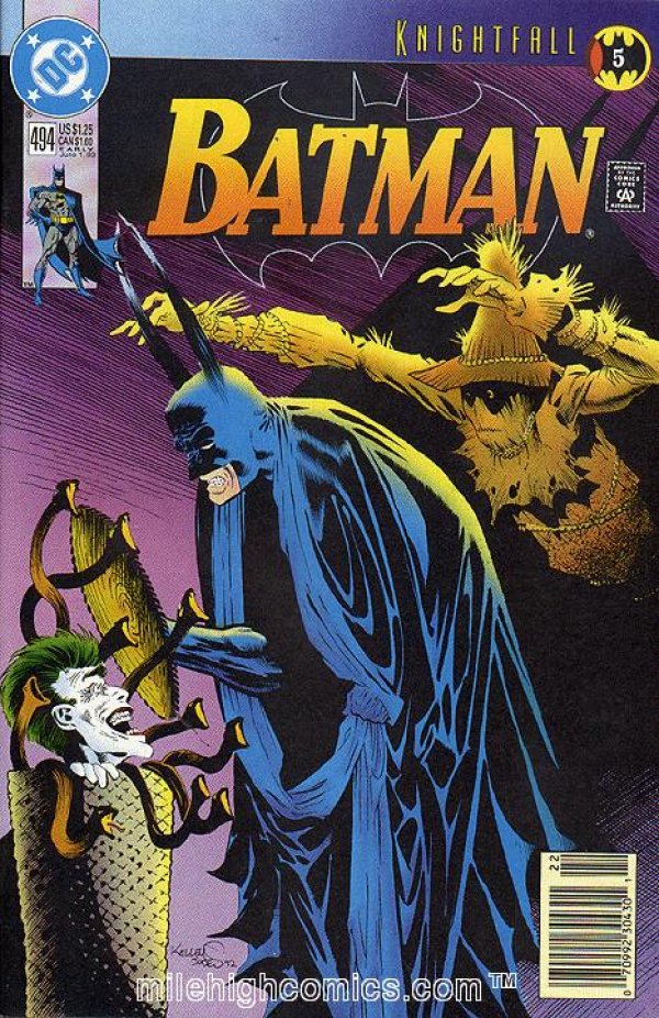 Batman (1940) #494 [Knightfall - Part 5] Newsstand Edition (VF+)