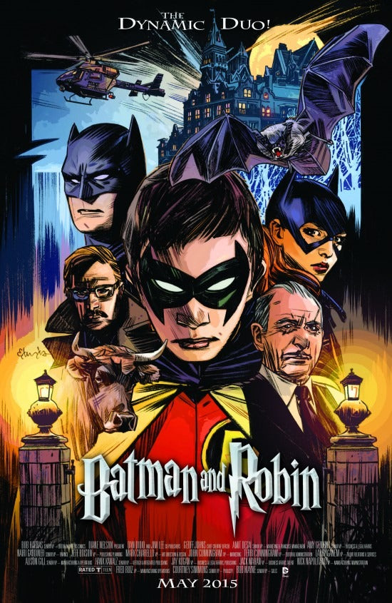 Batman and Robin (2011) #40 Homage Movie Poster Variant <BINS>