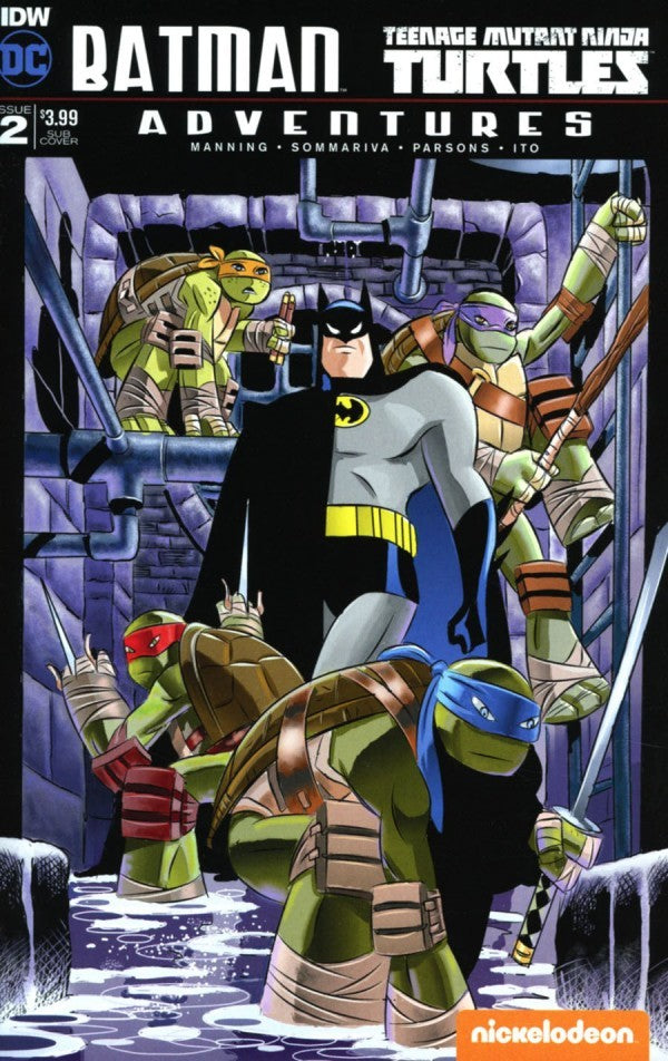 Batman/Teenage Mutant Ninja Turtles Adventures (2016) #2 Rick Burchett Cover <BINS>