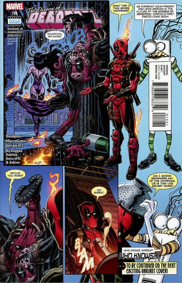 Deadpool (2016) #12 Koblish Secret Comic Variant <BINS>